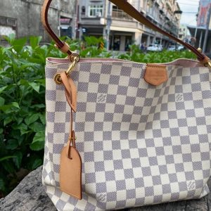 SUMMER SET: LOUIS VUITTON GRACEFUL PM DAMIER AZUR & SARAH WALLET DAMIER AZUR