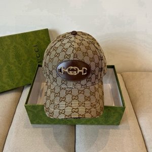 GUCCI SUPREME BASEBALL CAP BROWN