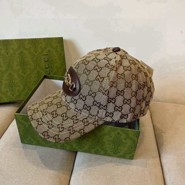 GUCCI SUPREME BASEBALL CAP BROWN