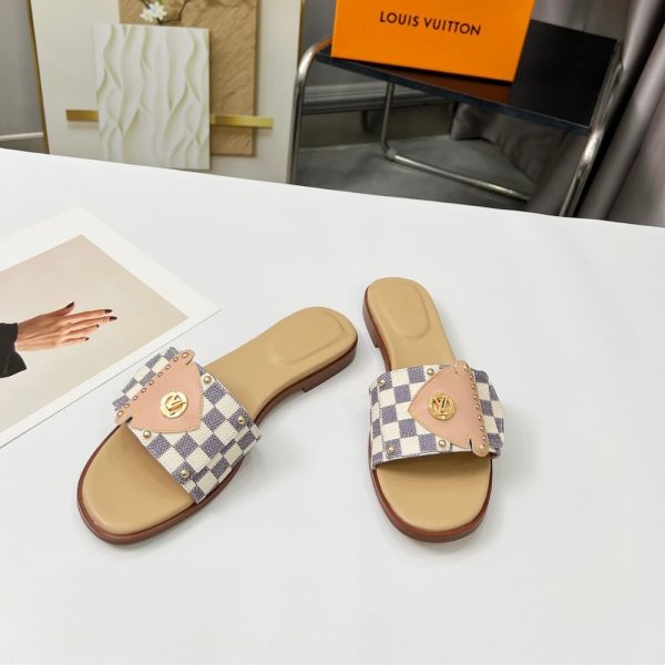 LOUIS VUITTON LV FRAME FLAT MULE AZUR 1AHLPK