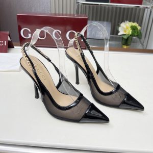 GUCCI SIGNORIA SLINGBACK PUMP BLACK 816636 FAD8Z 1000