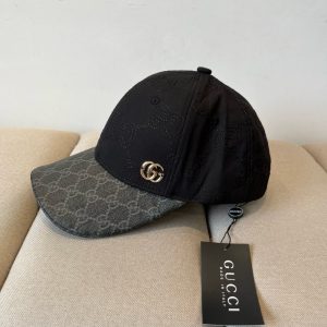 GUCCI GG CANVAS BASEBALL HAT BLACK