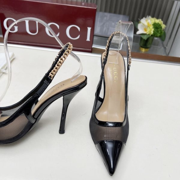 GUCCI SIGNORIA SLINGBACK PUMP BLACK 816636 FAD8Z 1000