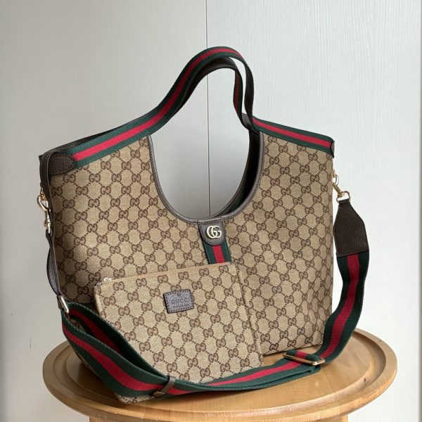GUCCI GIGLIO LARGE TOTE BAG BROWN 60CM 853971 FAFFP 2547