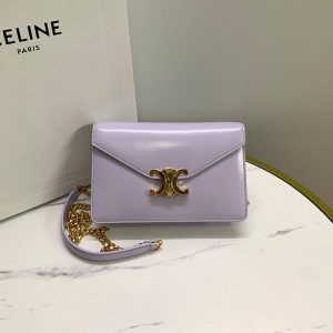 WALLET ON CHAIN MARGO in Shiny calfskin