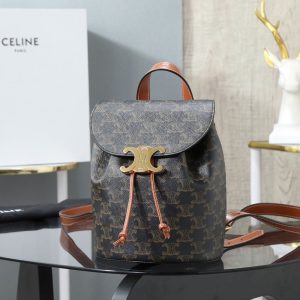 BACKPACK CELINE BONNIE IN Triomphe Canvas and calfskin