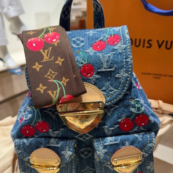 LOUIS VUITTON X MURAKAMI MONOGRAM CERISE BANDEAU BROWN M96085