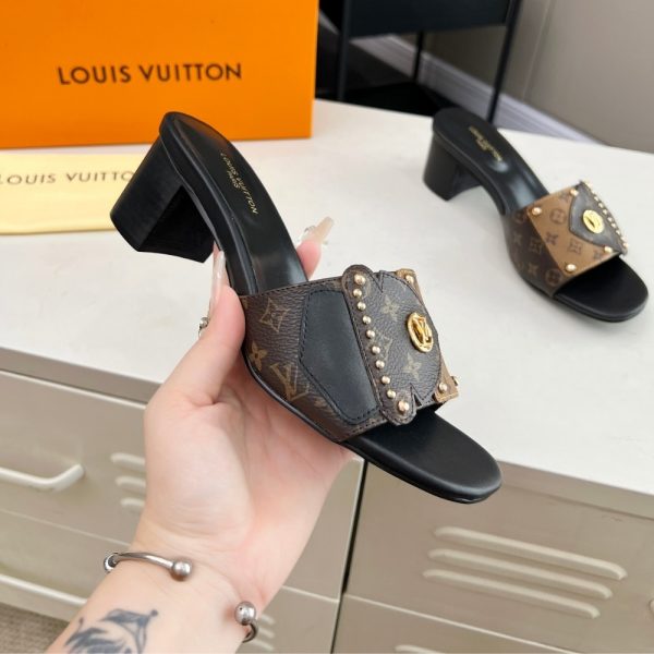 LOUIS VUITTON LV FRAME MULE CACAO BROWN