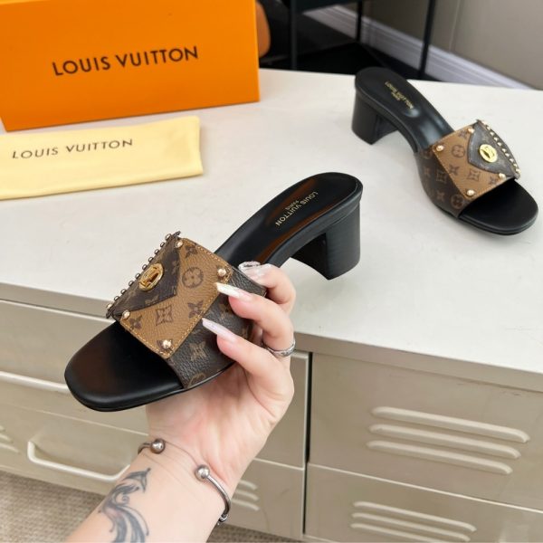 LOUIS VUITTON LV FRAME MULE CACAO BROWN
