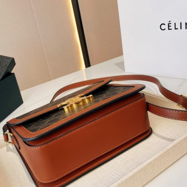 SUMMER SET: CELINE CLASSIQUE TRIOMPHE BAG IN TAN & SMALL TRIOMPHE CANVAS TAN WALLET