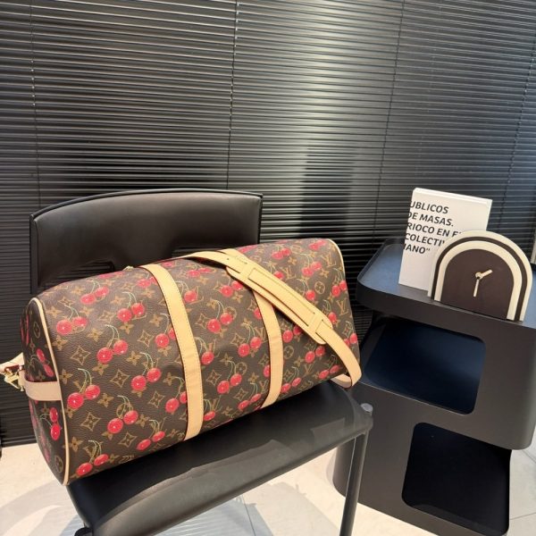 LOUIS VUITTON X TAKASHI MURAKAMI KEEPALL BANDOULIÈRE 45 MONOGRAM BROWN M13764