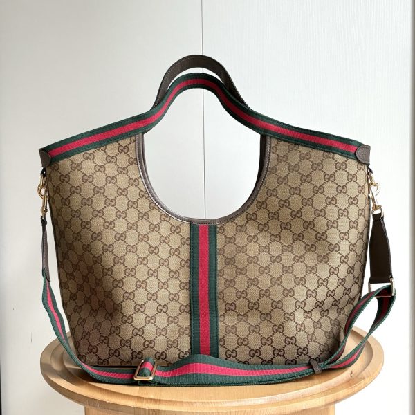 GUCCI GIGLIO LARGE TOTE BAG BROWN 60CM 853971 FAFFP 2547