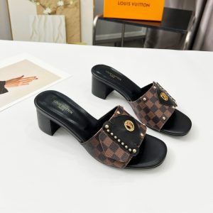 LOUIS VUITTON LV FRAME MULES CACAO BROWN 1AHMGI
