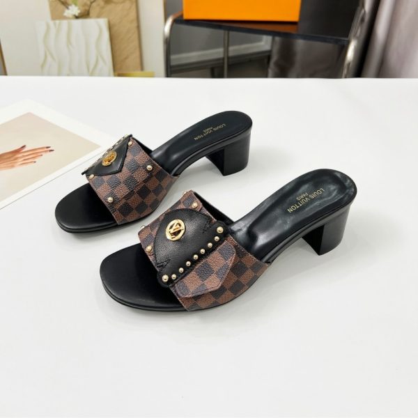 LOUIS VUITTON LV FRAME MULES CACAO BROWN 1AHMGI