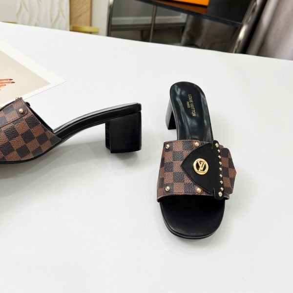 LOUIS VUITTON LV FRAME MULES CACAO BROWN 1AHMGI