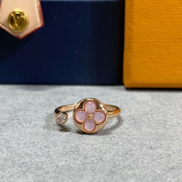 LOUIS VUITTON COLOR BLOSSOM MINI SUN RING PINK GOLD Q0S21A