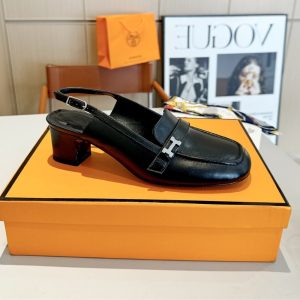 HERMES INFINIE 50 PUMP BLACK