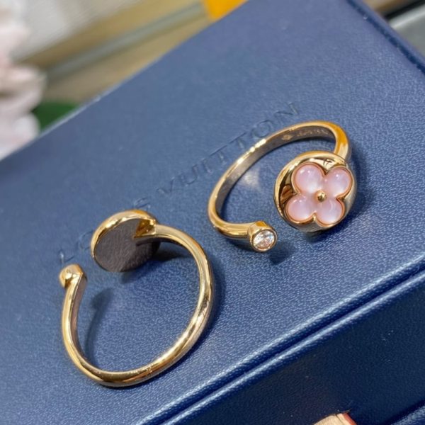 LOUIS VUITTON COLOR BLOSSOM MINI SUN RING PINK GOLD Q0S21A