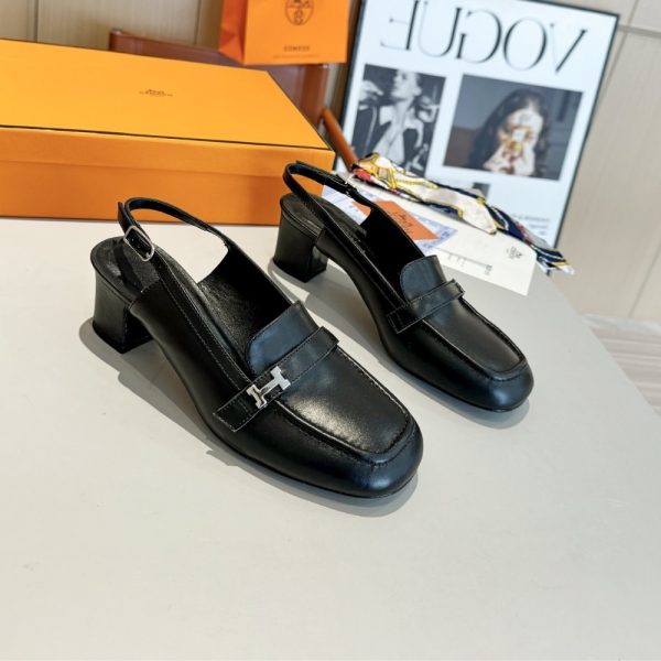 HERMES INFINIE 50 PUMP BLACK