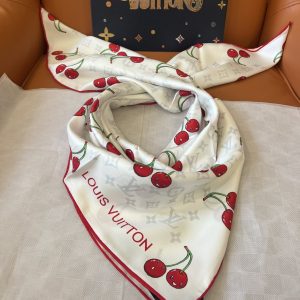 LOUIS VUITTON X TAKASHI MURAKAMI MONOGRAM CERISE SQUARE 90 WHITE 90CM M94966