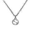 GUCCI INTERLOCKING PENDANT NECKLACE SILVER ‎455307 J8400 0811