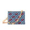 LOUIS VUITTON X TAKASHI MURAKAMI PM COUSSIN BAG DENIM MONOGRAM CHERRY BLUE 26CM M14978