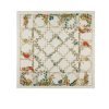 GUCCI PRINT SILK TWILL CARRÉ ANIMAL AND FLORAL IVORY 90CM 777353 3G001 9200