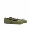 GUCCI WOMEN’S HORSEBIT BALLET FLAT GREEN ‎814321 FAD8F 3048