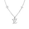 LOUIS VUITTON DIMENSION NECKLACE PENDANT SILVER M02747