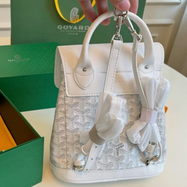 GOYARD ALPIN MINI BACKPACK WHITE 23CM ALPIN2MINTY50CL50P