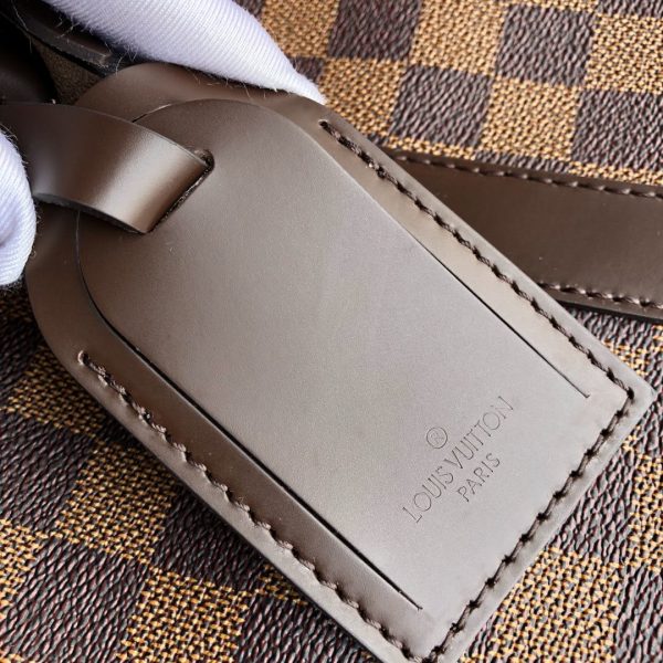 SUMMER SET: LOUIS VUITTON KEEPALL BANDOULIÈRE 55 DAMIER EBENE & ZIPPY WALLET DAMIER EBENE