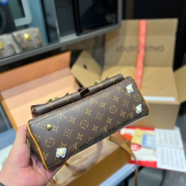 LOUIS VUITTON MANHATTAN PM BAG MONOGRAM CANVAS BROWN 29CM