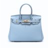 HERMES BIRKIN 35 TOGO LEATHER GOLD HARDWARE BLUE 35CM