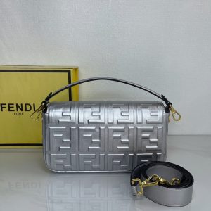 FENDI Baguette metallic shoulder bag