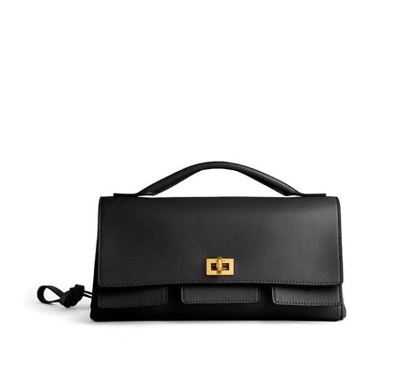 Balenciaga Women’s Bel Air Clutch On Strap Small(HIGH-END GRADE)
