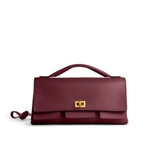 Balenciaga Women’s Bel Air Clutch On Strap Small(HIGH-END GRADE)