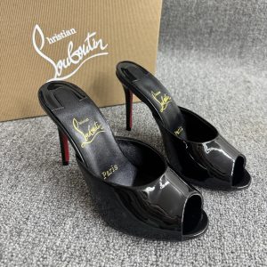 CHRISTIAN LOUBOUTIN ME DOLLY 100 MULES BLACK 1221318B439