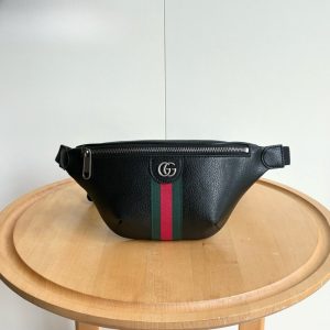GUCCI OPHIDIA SMALL BELT BAG BLACK 30CM ‎839106 AAE1B 1043
