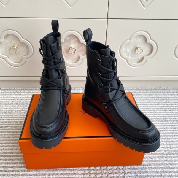 HERMES LAND ANKLE BOOT BLACK H252104Z 02350
