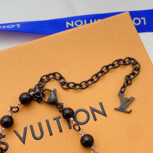LOUIS VUITTON LV PEARLS NECKLACE BLACK M02445