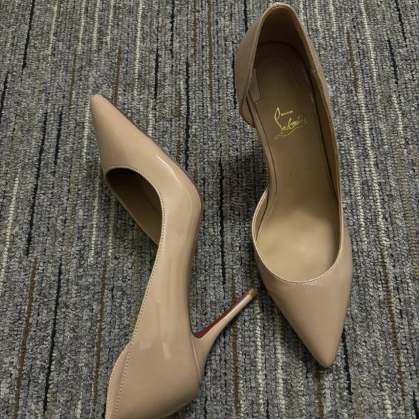 CHRISTIAN LOUBOUTIN IRIZA 100 BEIGE 3130524PK1A