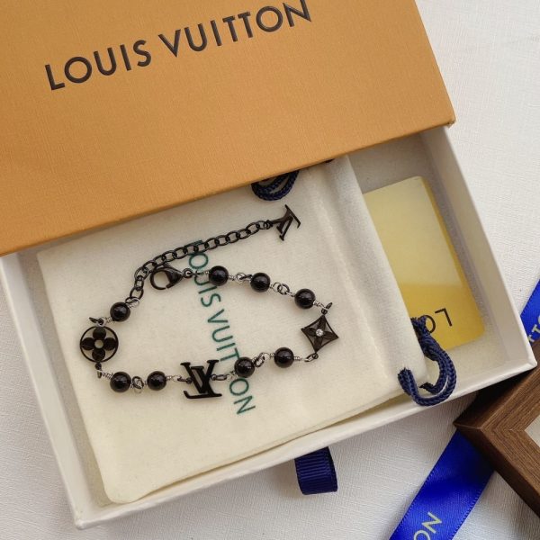 LOUIS VUITTON LV PEARLS BRACELET BLACK M1391A