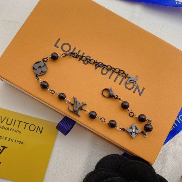 LOUIS VUITTON LV PEARLS BRACELET BLACK M1391A