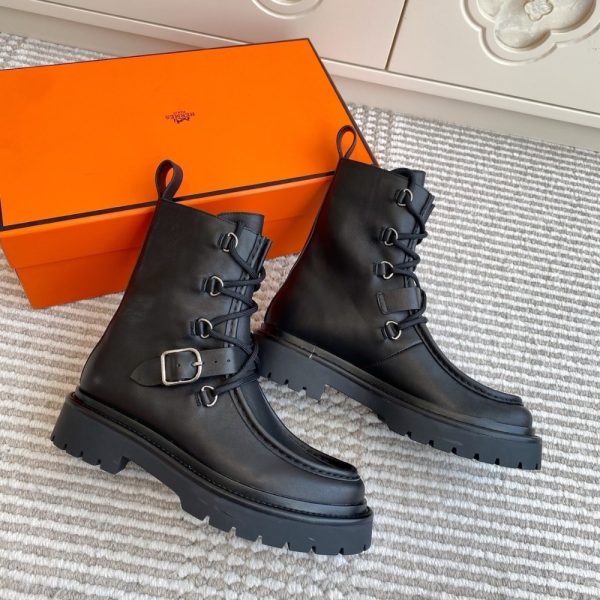 HERMES LAND ANKLE BOOT BLACK H252104Z 02350