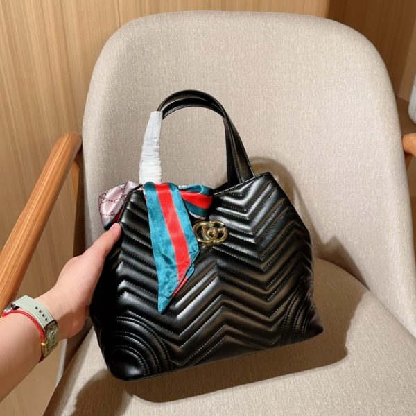 GUCCI BETTY MINI SHOPPER BLACK 28CM 847387 AAFA1 1000