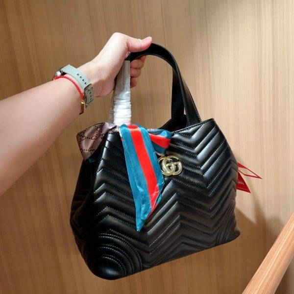 GUCCI BETTY MINI SHOPPER BLACK 28CM 847387 AAFA1 1000