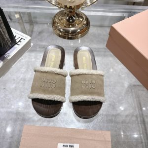 MIUMIU SUEDE CLOGS DESERT BEIGE 5Z505E Z0G F0F24 F ZF30