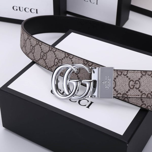 GUCCI GG MARMONT REVERSIBLE BELT BEIGE 627055 92TIN 4075