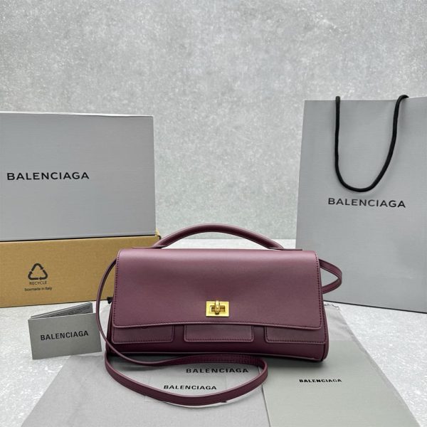 Balenciaga Women’s Bel Air Clutch On Strap Small(HIGH-END GRADE)