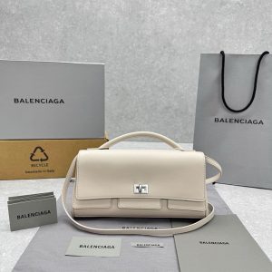 Balenciaga Women’s Bel Air Clutch On Strap Small(HIGH-END GRADE)